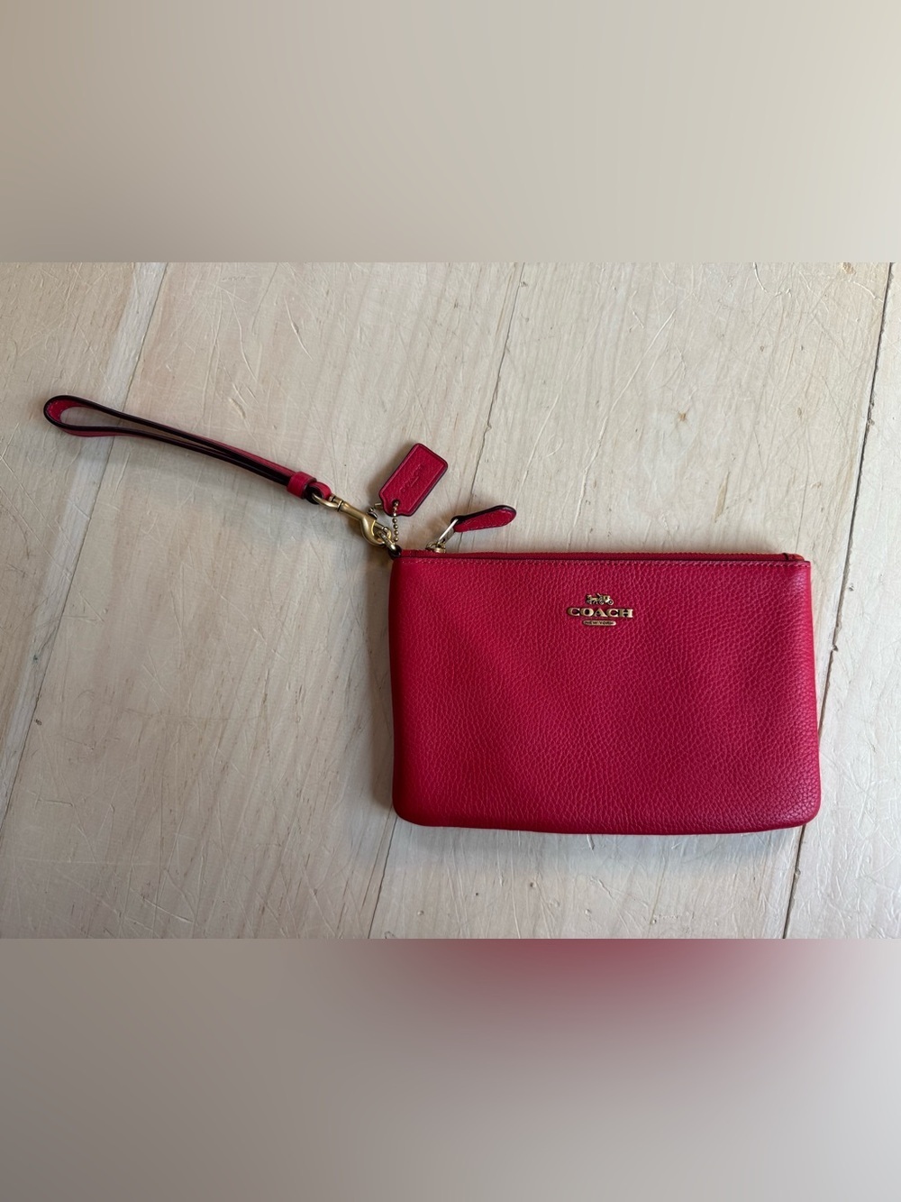 Coach Large Corner Zip Wristlet
